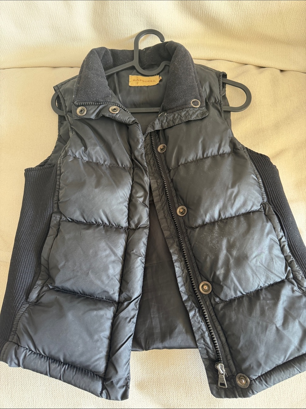 Ralph Lauren Black Quilted Puffer Vest